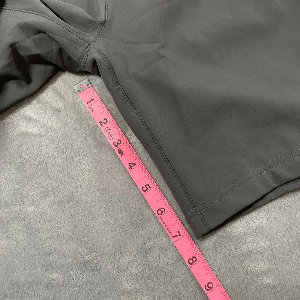 Bylt Shorts Mens Small Grey Ryse Fleece Stretch Casual Drawstring Activewear